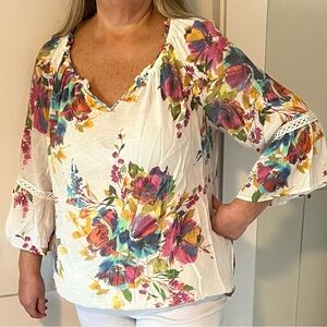 Floral Print Women's Top